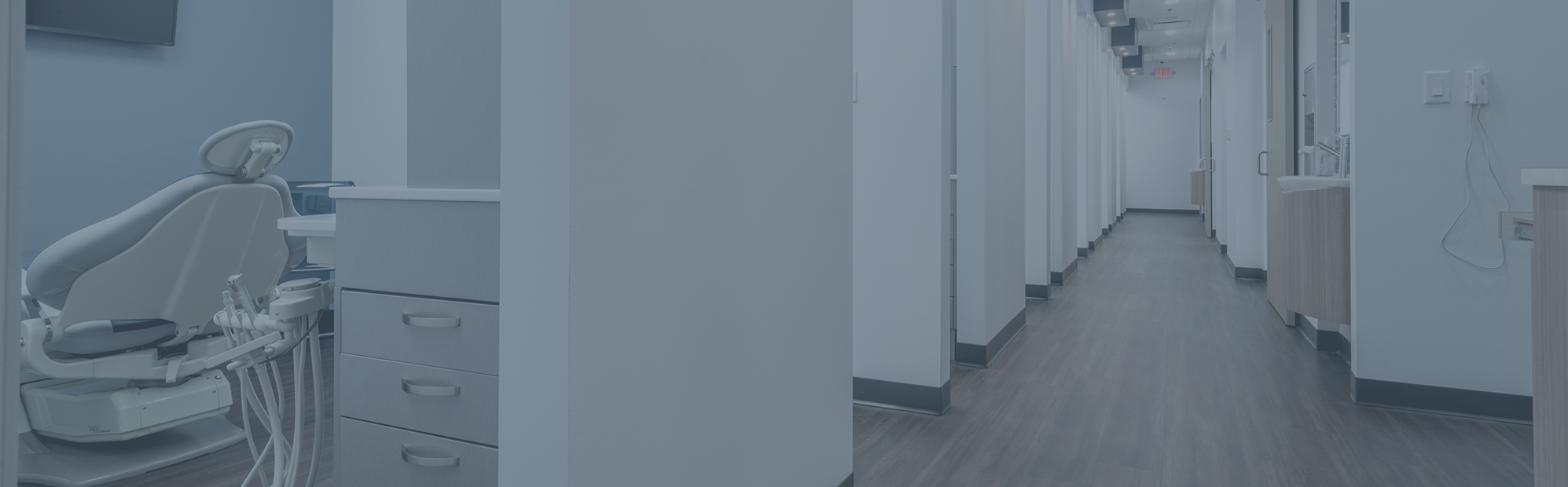 Hallway leading to treatment rooms at Highline Dental